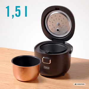 TEESA reisimultikeetja ja riisikeetja, 2 l, 12–24 V / 230 V, 350 W