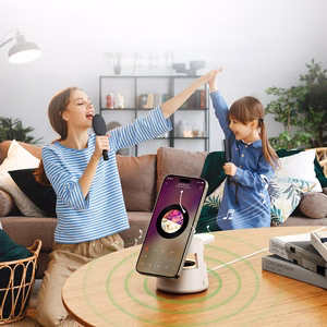 DUZZONA W23 5-in-1 Magnetic Juhtmevaba Charging Station with Bluetooth Speaker
