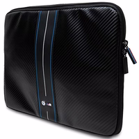 BMW Carbon & sinine Stripe ümbris jaoks a 14" laptop - must