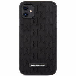 Karl Lagerfeld KLHCN61RUPKLPK 3D Monogram ümbris seadmele iPhone 11 / XR 6.1", must