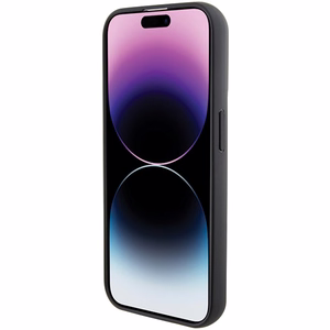 Karl Lagerfeld Gripstand Saffiano Choupette Pins ümbris jaoks iPhone 15 Pro - must