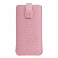 WONDER Deko Pouch Ümbris (Size XL) jaoks Iphone 15/15 Pro/Iphone 16/16 Pro/Samsung S24/S24 Plus/S25/S25 Plus/A53/A55 5G roosa