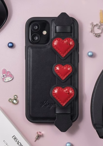 Kingxbar Sweet Series originaalsete Swarovski kristallidega kaunistatud ümbris iPhone 12 Pro / iPhone 12 must