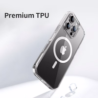 Rock Crystal Series Magnetic Ümbris jaoks Iphone 16 Plus läbipaistev