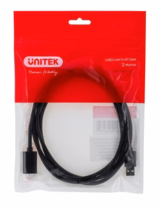 Unitek Y-C450GBK USB kaabel 2 m USB 2.0 USB A must