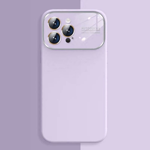 Soft Silicone Lens Ümbris jaoks Iphone 14 Pro light lilla