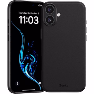 Benks Magnetic Vita Pro силиконовый Чехол для Iphone 16 чёрный