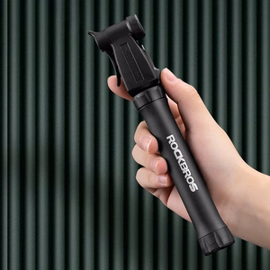 ROCKBROS TM-1701P 80 PSI minipump Presta ja Schrader ventiilidele – värv: must
