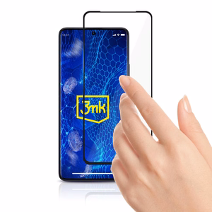 Karastatud klaas 3mk HardGlass Max Lite with must frame jaoks Xiaomi Redmi Note 13 Pro+