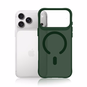 Чехол 3mk Smoke MagCase для iPhone 17 Pro — зелёный полупрозрачный