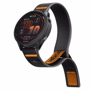 Spigen Athlex Airna Garmin Quick Release 22 mm rihm, must ja oranž