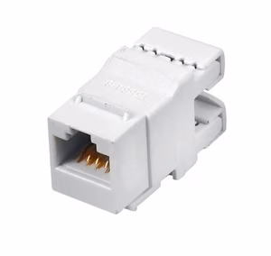 Q-LANTEC MKN-U6-1 juhtme ühenduspesa RJ45 UTP kategooria 6 varjestamata valge