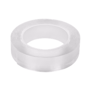 REBEL korduvkasutatav kahepoolne nano-paigaldusteip (2 mm × 30 mm × 3 m), läbipaistev