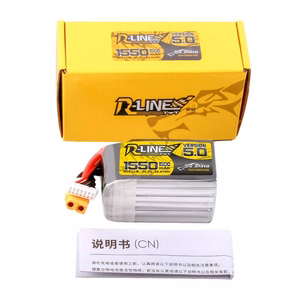 Аккумулятор Lipo Tattu R-Line версии 5.0, 1550 мА·ч, 22,2 В, 150C, 6S с разъемом XT60