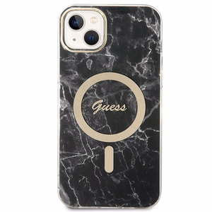 Set Guess GUBPP14SHMEACSK Ümbris+ Charger iPhone 14 6.1" must/must hard ümbris Marble MagSafe
