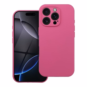 Case for iPhone 16 Silicone 2mm (camera protection) compatible with MagSafe pink