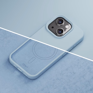 Etteri Silicone Mag ümbris jaoks iPhone 13 6,1" light sinine