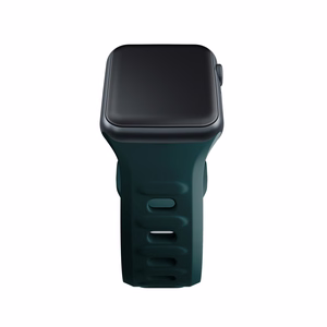 3mk silikoonrihm Apple Watchile, 38/40/41/42 mm, Evergreen, väike suurus