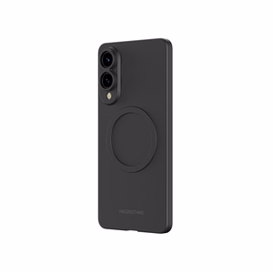 AmazingThing Minimal Air Ümbris with Magnetic Ring jaoks Samsung Galaxy S25 Edge - Must