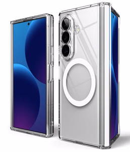 Ringke Fusion Flap Magnetic MagSafe ümbris mudelile Samsung Galaxy Z Fold 8 Ultra – läbipaistev