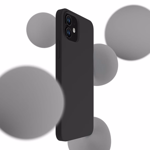 3mk Silicone Case для iPhone 12 mini - чёрный