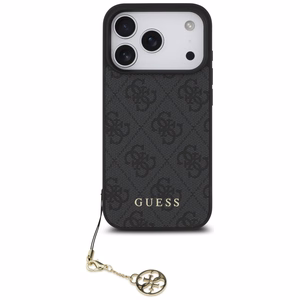 Guess 4G Charms Collection MagSafe ümbris jaoks iPhone 17 Pro - must