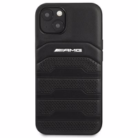AMG AMHCP14MGSEBK iPhone 14 Plus 6,7 "must / must hardcase Leather Debossed Lines