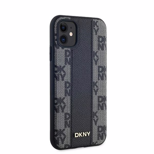 DKNY Leather Checkered Mono Pattern MagSafe Ümbris jaoks iPhone 11 / Xr - Must