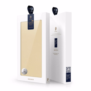 Dux Ducis Skin Pro Case for Samsung Galaxy S23+ Flip Card Wallet Stand Gold