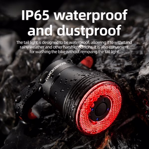 Rockbros Q5 tagumine jalgrattatuli Intelligent Stop System süsteemiga - must