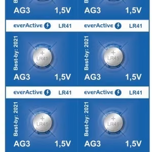 Mini aluselised akud everActive G3 LR736 LR41 10 tk.