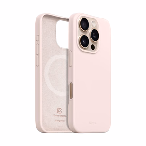 Crong Color Cover Magnetic MagSafe ümbris seadmele iPhone 16 Pro Max, liivaroosa