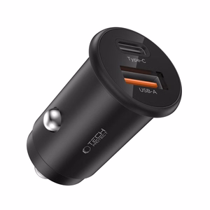 Tech-Protect CC02 35W Car Laadija 2-Port USB-C / USB-A - Must