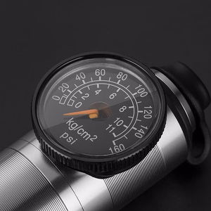 Rockbros HQ-67A-L03 BK manomeetriga jalgrattapump – must