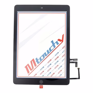 MUSTTBY puuteekraan + tagakleebis + Home iPAD Air1 jaoks (must)