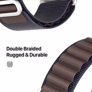 DUX DUCIS strap GS nylon jaoks Apple Watch 42 / 44 / 45 / 49 mm indigo