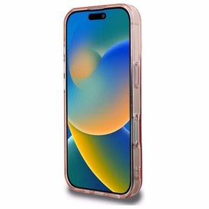 Guess IML Rhinestones MagSafe iPhone 16 Pro Ümbris - roosa