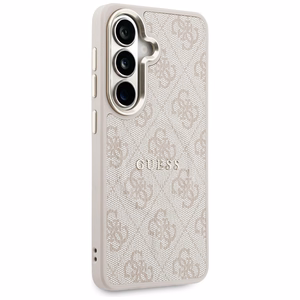 Guess ümbris 4G Embossed Ring MagSafe Samsung Galaxy S26 Plus jaoks roosa
