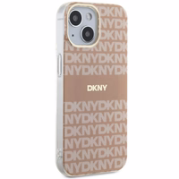 DKNY IML Mono & Stripe MagSafe ümbris jaoks iPhone 15 / 14 / 13 - roosa