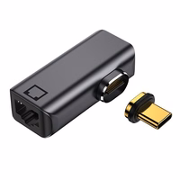 Magnetiline USB Type-C - RJ-45 adapter, 100/1000Mb