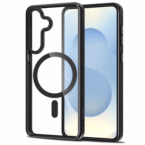 Tech-Protect Magmat MagSafe Ümbris for Samsung Galaxy S26 - läbipaistev must