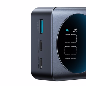 Joyroom JR-PBF05 Pro 30000mAh 65W Powerbank Digitaalse Ekraaniga 2x USB-C 1x USB-A - Must