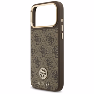 Guess 4G Strass Logo MagSafe Ümbris jaoks iPhone 17 Pro Max - Brown