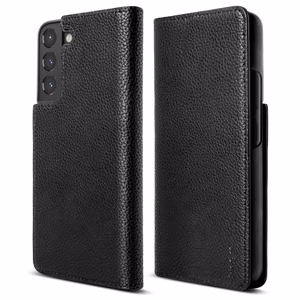 Ringke Folio Signature Flip Leather ümbris Samsung Galaxy S22 + (S22 Plus) must (FSS118R262)