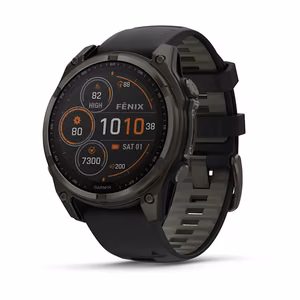 Nutikell Garmin Fenix 8 Sapphire Solar must/hall