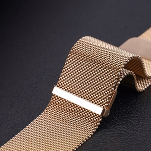 DUX DUCIS strap MILANESE stainless terasehall magnetic 22 mm kuldne