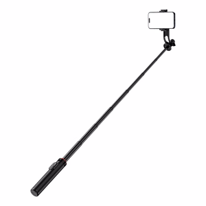 Selfipulk WC1Y2S 1.3m alumiiniumisulamist teleskoopstatiiv telefonihoidikuga - must