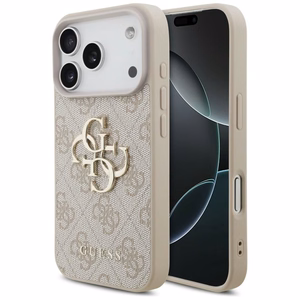 GUESS GUE005597 (4G PU Big Logo) kaitseümbris seadmele iPhone 18 Pro / 17 Pro, värv: roosa