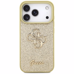 Guess Fixed Glitter Big 4G ümbris jaoks iPhone 17 Pro - kuldne