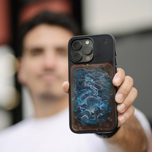 STM Reveal Warm MagSafe ümbris seadmele iPhone 15 Pro Max, Black Realm värvitoonis